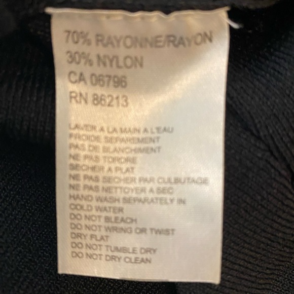 Tristan & Iseut beaded black sleeveless top. Clear & jet beads. Size M - Picture 4 of 6